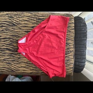Size 20 coral colored bathing suit bottom.